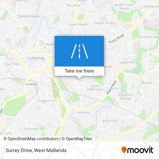 Surrey Drive map