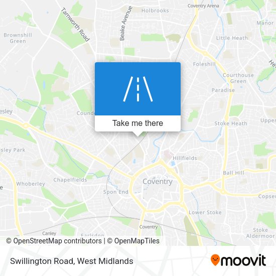 Swillington Road map