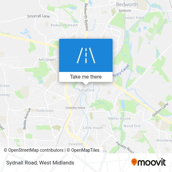 Sydnall Road map