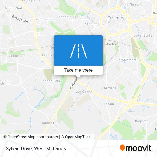 Sylvan Drive map
