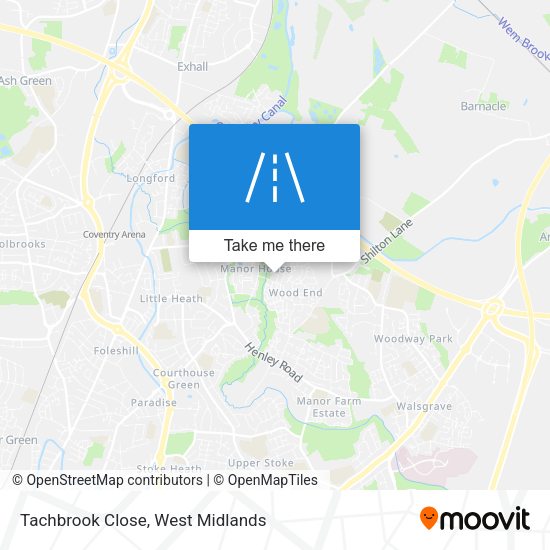 Tachbrook Close map