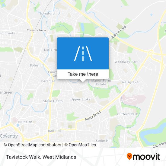 Tavistock Walk map