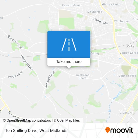 Ten Shilling Drive map