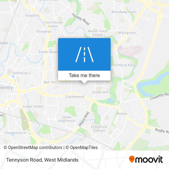 Tennyson Road map