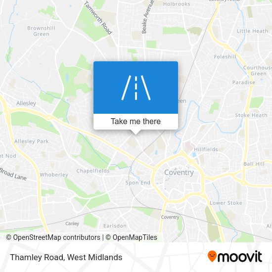 Thamley Road map