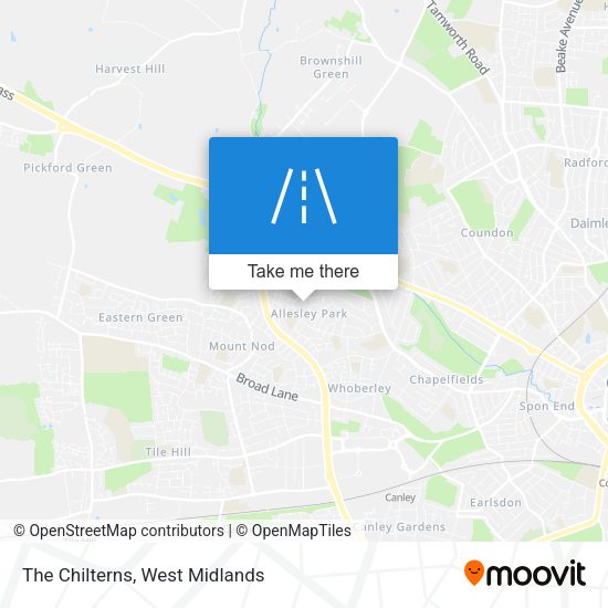 The Chilterns map