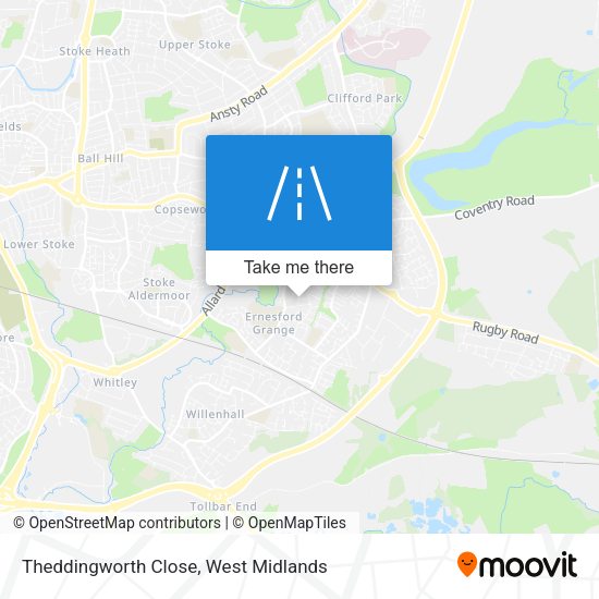 Theddingworth Close map