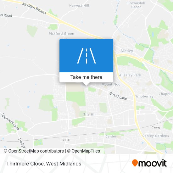 Thirlmere Close map
