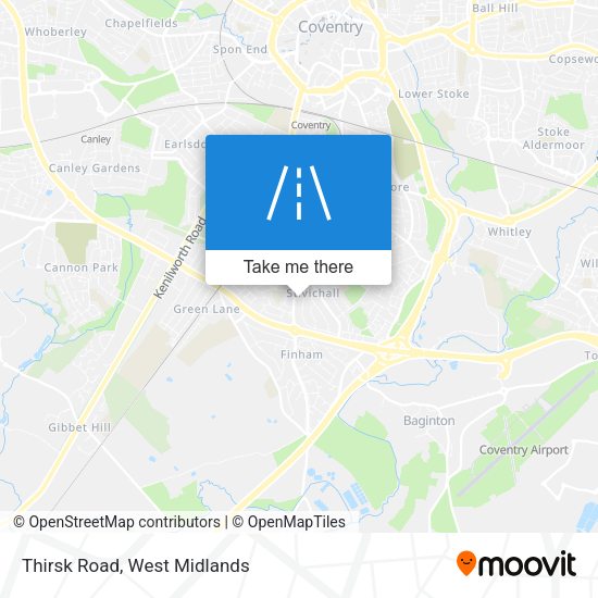 Thirsk Road map
