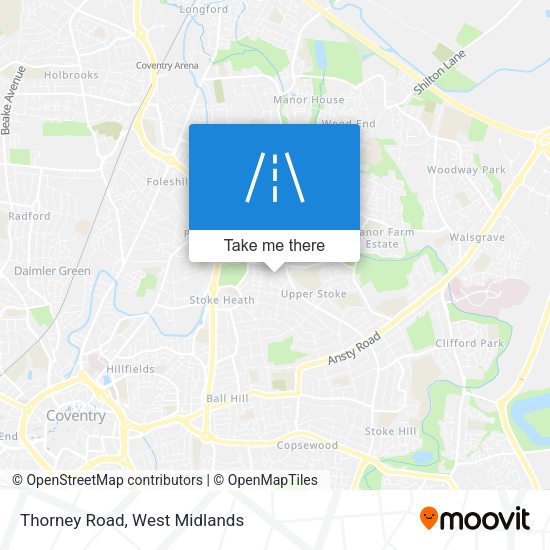 Thorney Road map