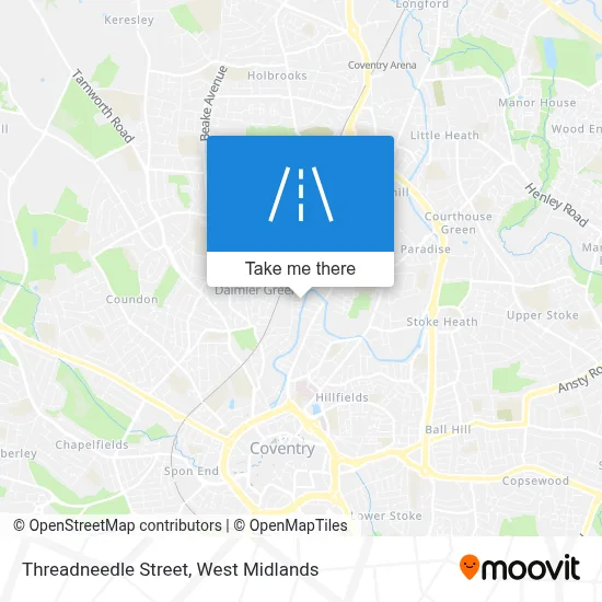 Threadneedle Street map