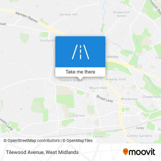 Tilewood Avenue map