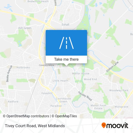Tivey Court Road map