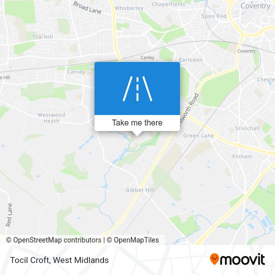 Tocil Croft map