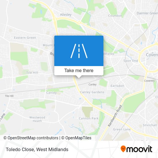 Toledo Close map