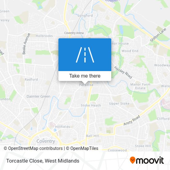 Torcastle Close map