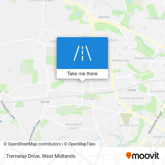 Tremelay Drive map