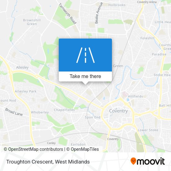 Troughton Crescent map