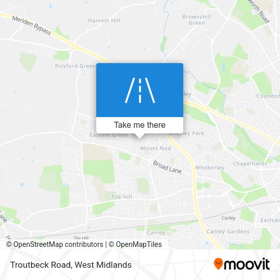 Troutbeck Road map