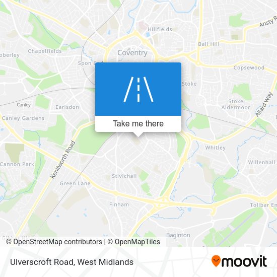 Ulverscroft Road map