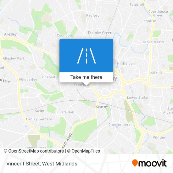 Vincent Street map