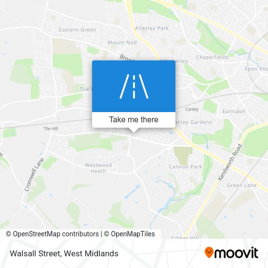 Walsall Street map