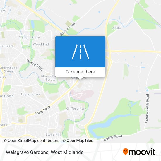 Walsgrave Gardens map