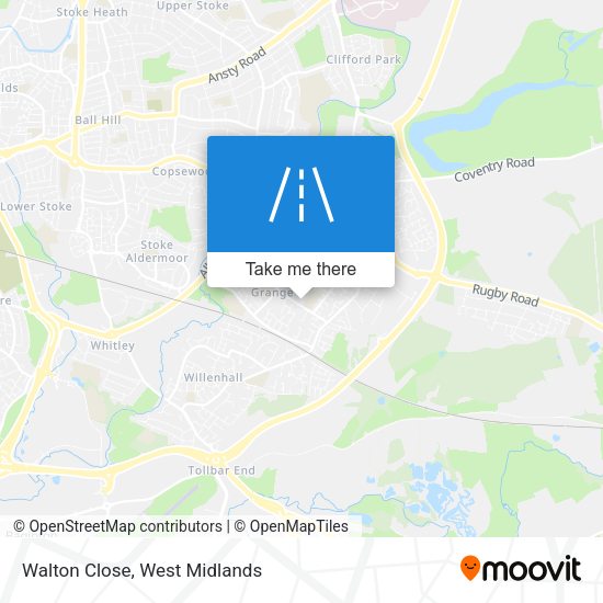 Walton Close map
