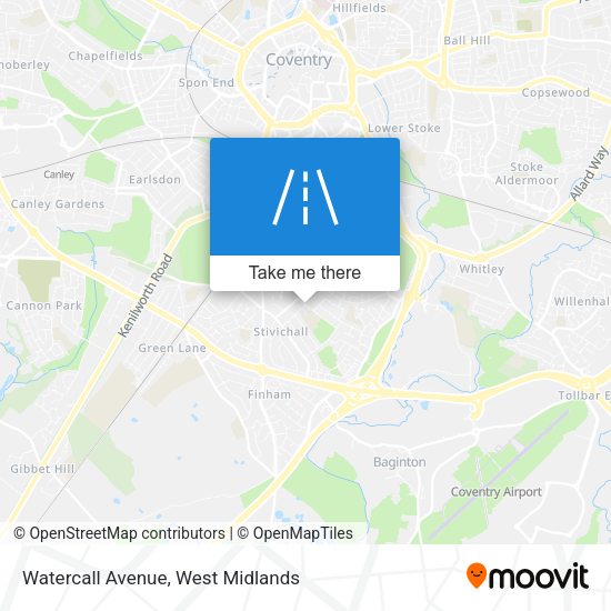 Watercall Avenue map