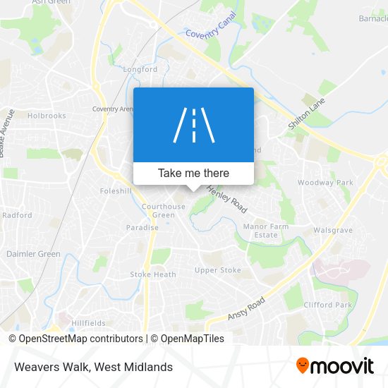 Weavers Walk map