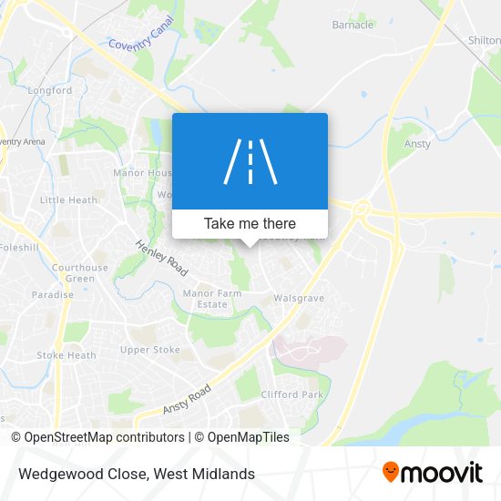 Wedgewood Close map