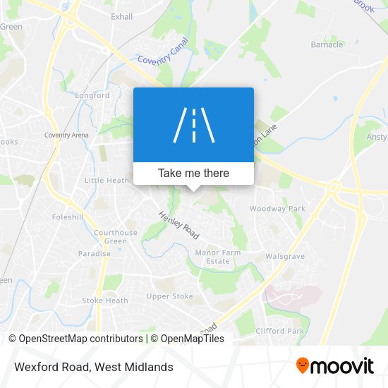 Wexford Road map