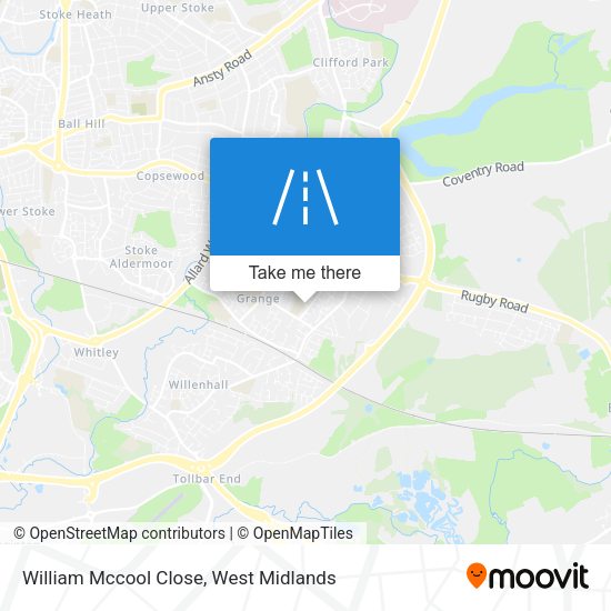 William Mccool Close map