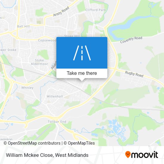 William Mckee Close map