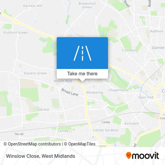 Winslow Close map