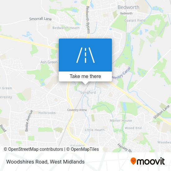 Woodshires Road map