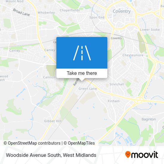 Woodside Avenue South map
