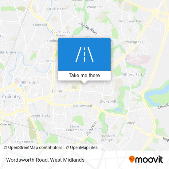 Wordsworth Road map