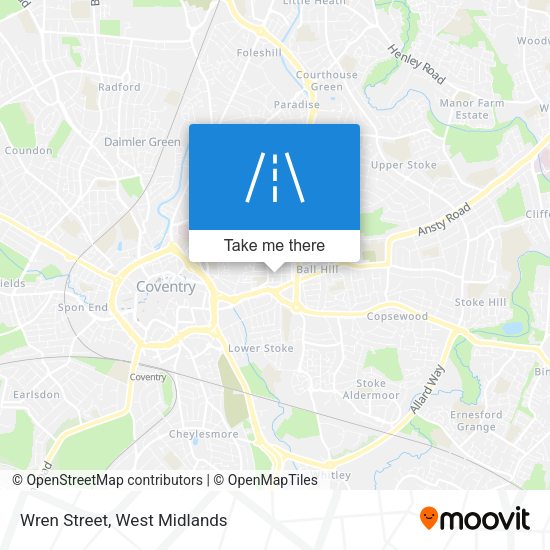 Wren Street map