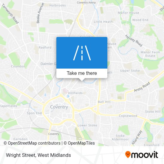 Wright Street map