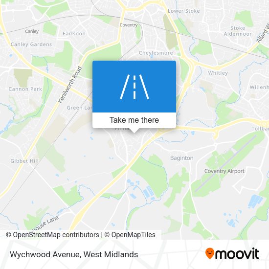 Wychwood Avenue map
