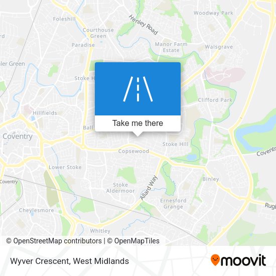 Wyver Crescent map