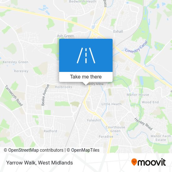 Yarrow Walk map