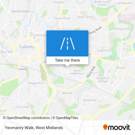Yeomanry Walk map