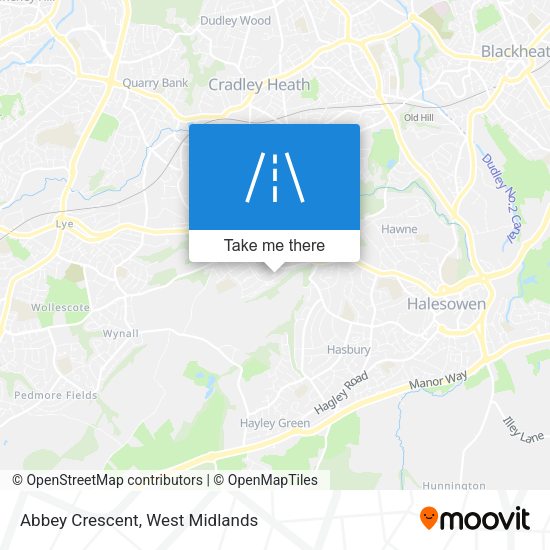Abbey Crescent map