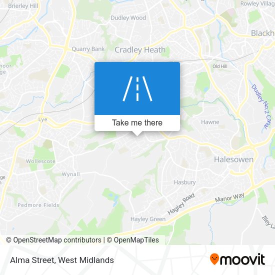 Alma Street map