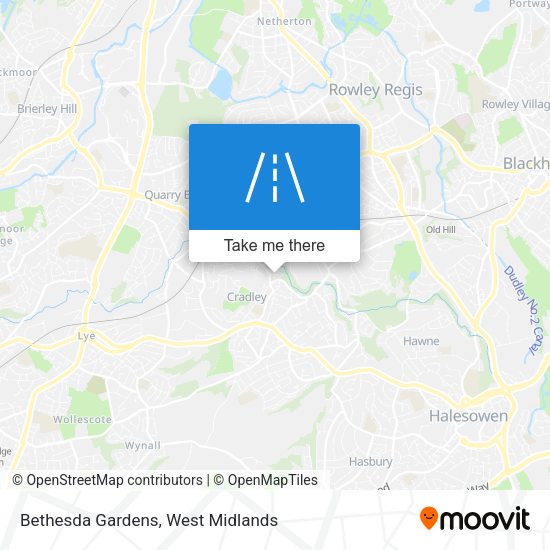 Bethesda Gardens map