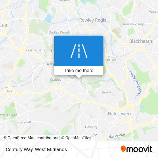 Century Way map
