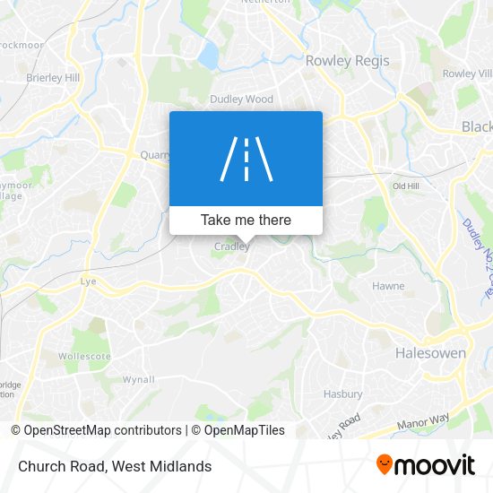Church Road map