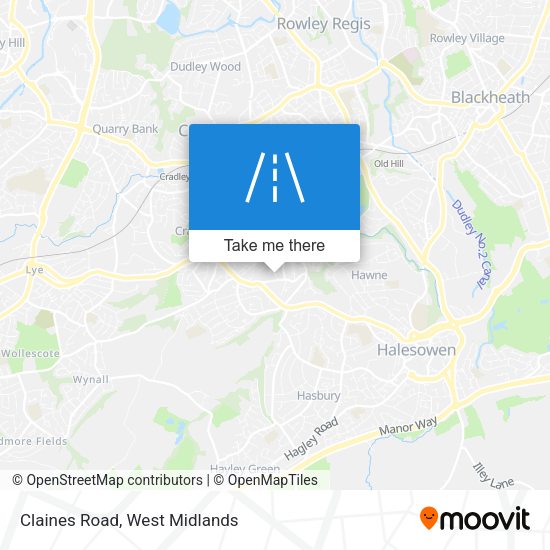 Claines Road map